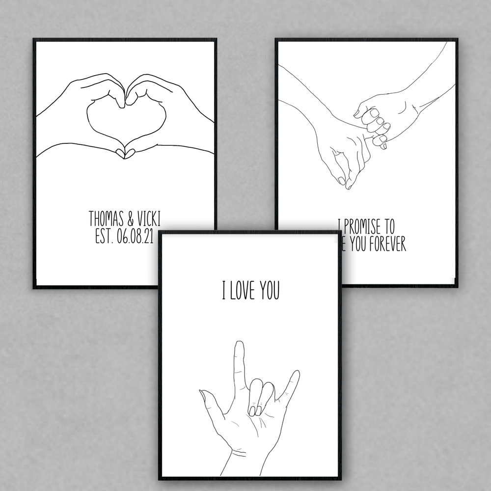 Set of 3 Love Prints #1 image